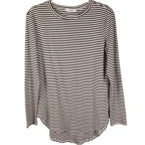 Cherish Womens Top L Tunic Suede Elbow Patches Made In The USA